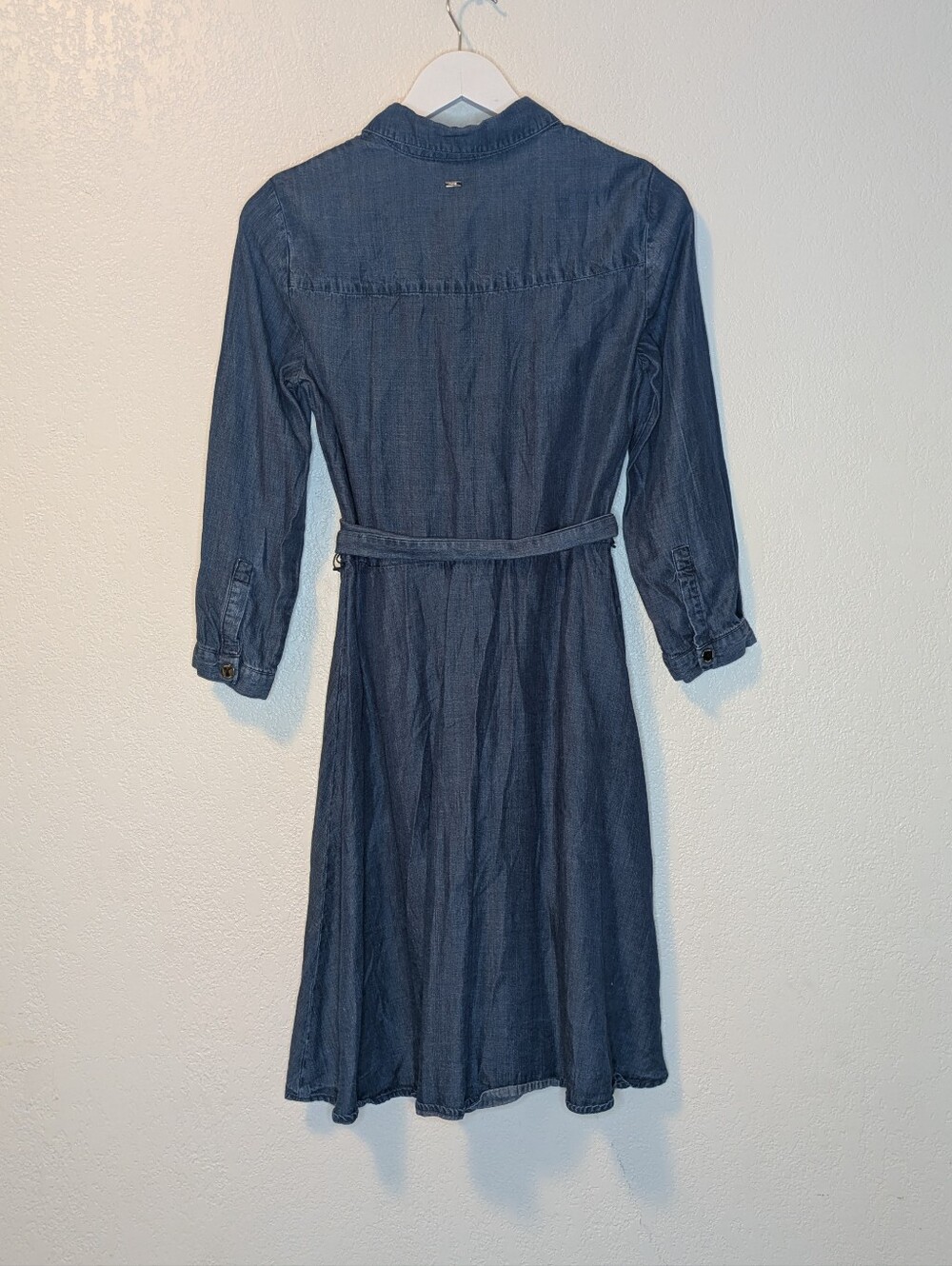 Tommy Hilfiger 3/4 Sleeve Chambray Shirt Dress - Picture 8 of 11